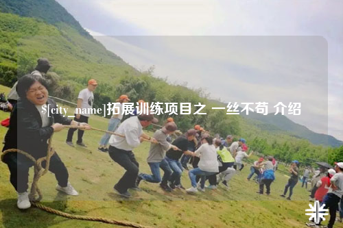 铜仁拓展训练项目之 一丝不苟 介绍